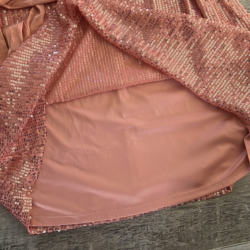 NWT Lauren Conrad Sequin lined OOS dress size M - Picture 7 of 10